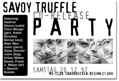 Flugblatt CD-Release-Party 1997