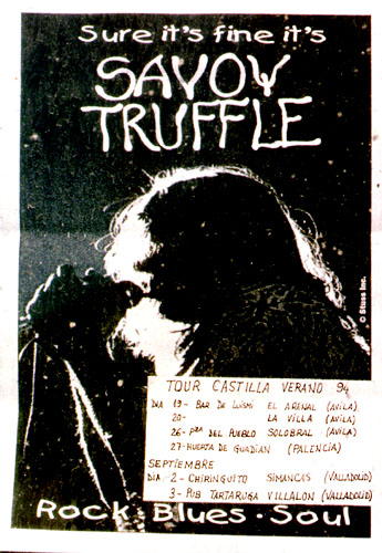 Tourplan August-September 1994