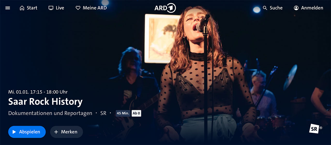 ARD Mediathek Saar Rock History